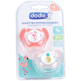 dodie® Schnuller +6 Monate "Duo Jungle" mit Ring