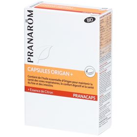 Pranarôm Pranacaps Origan + Essence de Citron BIO