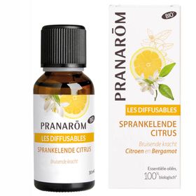 Pranarôm Les Diffusables Zeste Tonique Citron et Bergamote - Fragrance pétillante acidulé