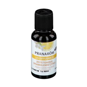 Pranarôm Les Diffusables Zeste Tonique Citron et Bergamote - Fragrance pétillante acidulé