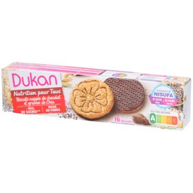 Dukan® Biscuits nappés de chocolat et graines de Chia