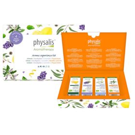 physalis® Aroma Experience Kit Citron Eukalyptus Lavende Menthe poivrée