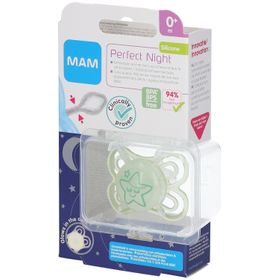 MAM Perfect Night Sucette silicone 0-6 mois (Couleur non sélectionnable)