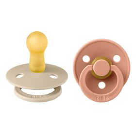 BIBS® BIBS COULEUR Tétines Vanille - Pêche 6-18 mois Taille 2
