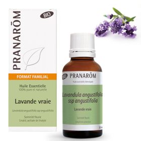 PRANARÔM - Lavande Vraie Bio - Huile Essentielle Chémotypée - Sommeil & Équilibre Émotionnel - 100 % Pure Et Naturelle - HECT - 30 ml