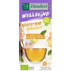 Damhert Wellbeing Thé Gingembre Citron vert BIO