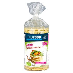 BIOFOOD Dünne Maisküchlein mit Leinsamen