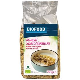 BIOFOOD Müsli Dinkel-Walnuss-Rosine