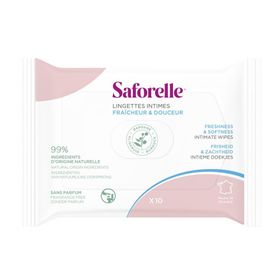 Saforelle®  Lingettes Intimes Fraîcheur & Douceur