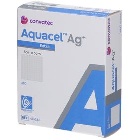 Aquacel™ Ag+ Extra™ Pansement Hydrofiber™ 5 x 5 cm