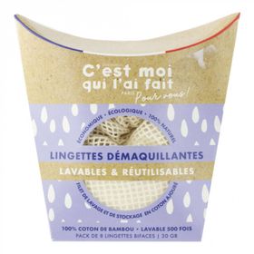 C'EST MOI QUI L'AI FAIT Lingettes démaquillantes lavables et réutilisables