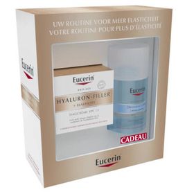 Eucerin® HYALURON-FILLER + ELASTICITY Soin de jour + DermatoCLEAN Eau micellaire OFFERT