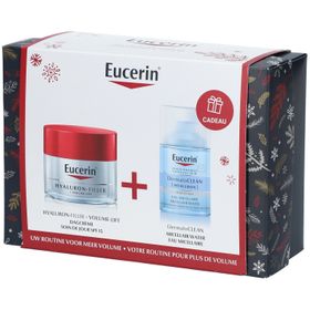 Eucerin® HYALURON-FILLER + VOLUME-LIFT Soin de jour peaux sèches + DermatoCLEAN Eau micellaire