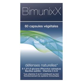 BIMUNIXX® | Beta-glucane, vitamine C, D3 & probiotiques | Défenses naturelles