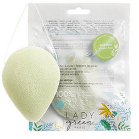 Lady Green Éponge Konjac Visage 2 en 1 Éclats de Noix & Pur Konjac