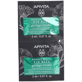 APIVITA EXPRESS BEAUTY Ginkgo Biloba Augenkonturen-Maske für Augenringe & Ermüdungserscheinungen