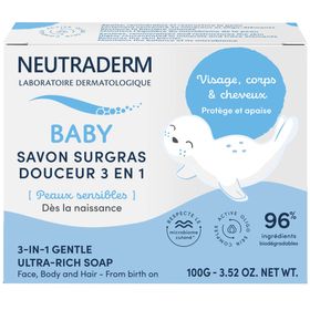 Neutroderm Baby Savon Surgras Douceur 3-en-1