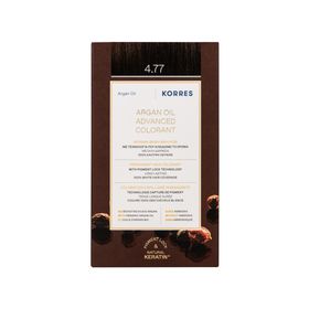 KORRES Huile d'argan Coloration Permanente CHATAIN NATUREL MARRON INTENSE 4.77