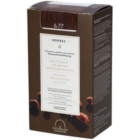 KORRES PERMANENTE COLORATION 6.77 DUNKELBLOND INTENSIV BRAUN