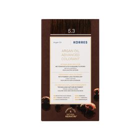 KORRES Huile d'argan Coloration Permanente CHÂTAIN CLAIR DORÉ 5.3
