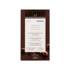 KORRES Huile d'argan Coloration Permanente CHÂTAIN CLAIR MARRON 5.7