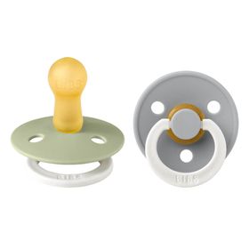 BIBS® BIBS COULEUR Tétines Nuit Sauge - Nuage 6 - 18 mois Taille 2