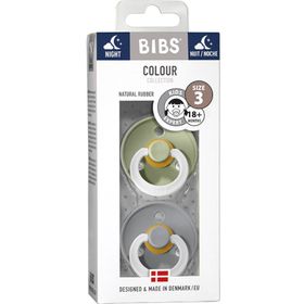 BIBS® BIBS COLOUR NIGHT Schnuller Salbei + 18 Monate