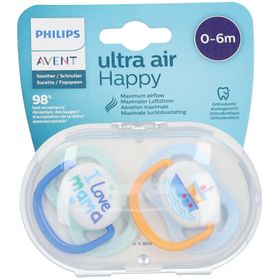 Philips Avent Ultra Air Sucette  0-6 Moins SCF080/09