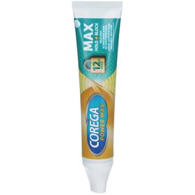 COREGA POWER MAX HAFTCREME FÜR ZAHNPROTHESEN COREGA MAX BLOCK