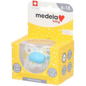 Medela Baby Original Sucette Turquoise 6-18 Mois 1 tétine