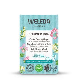 Weleda Feste Duschpflege Geranie + Litsea cubeba - duftet wohltuend