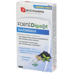 Forté Pharma FortéDigest Gazoredux – 30 vegane Kapseln mit Fenchel & Aktivkohle