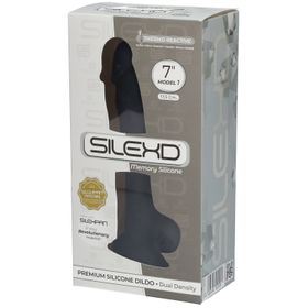 SILEXD Premium Silikon Dildo Modell 1 Schwarz 17,5 cm