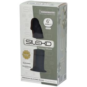 SILEXD Premium Silikon Dildo Modell 2 Schwarz 15 cm