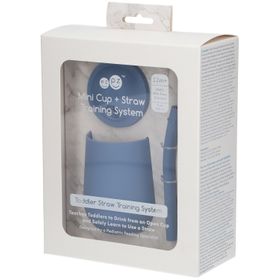 EzPz Mini Becher + Strohalm Indigo
