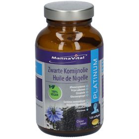 MANNAVITAL Huile de Nigelle Platinum vegan