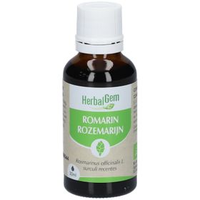 HERBALGEM - Rosmarin Bio - Nahrungsergänzungsmittel - Frischer Knospen Extrakt - Für Verdauung, Drainage, Entgiftung - 30 ml