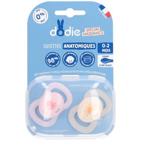 Dodie Anatomische Schnuller Rosa - Beige 0-2 Monate