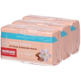 DERMASENS Savon surgras à l'huile d'amande douce