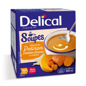 Delical Soupe HP HC Velouté de Potiron, patates douces et crème