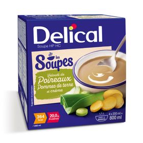 Delical Soupe HP HC Velouté de Poireaux, pommes de terre et crème