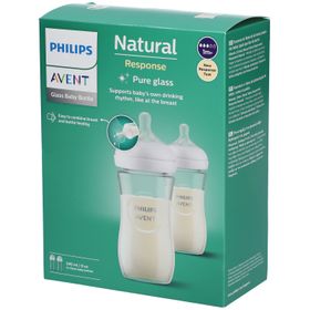 PHILIPS AVENT Natural Response Biberon en verre pour bébé