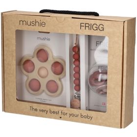 FRIGG Mushie boîte cadeau pour bébé, rose