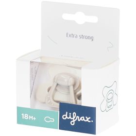 Difrax Schnuller 18M+ Natural Fit - Extra Stark für Babys ab 18 Monaten - Grau-Agatha