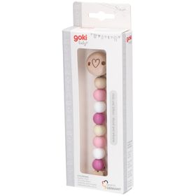 Goki Schnullerkette Stern Rosa