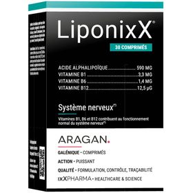 LIPONIXX® | Acide alpha-lipoïque & vitamines B6 B12 actives | Système nerveux & énergie