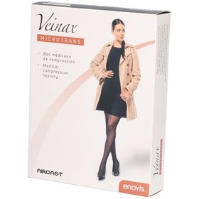 Veinax Damen-Kniestrümpfe Microtrans Beige Größe 3