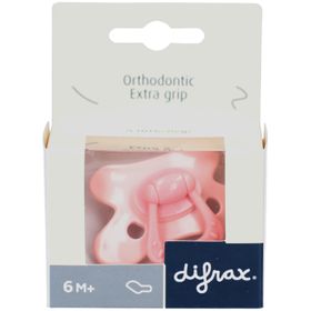 Diffrax Dental Schnuller +6 Monate GEMS - Pink Opal