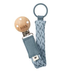 BIBS Fopspeenketting geflochten Petrol/Baby Blau
