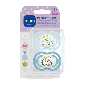 mam Perfect Night Schnuller Silikon Blau 16m+